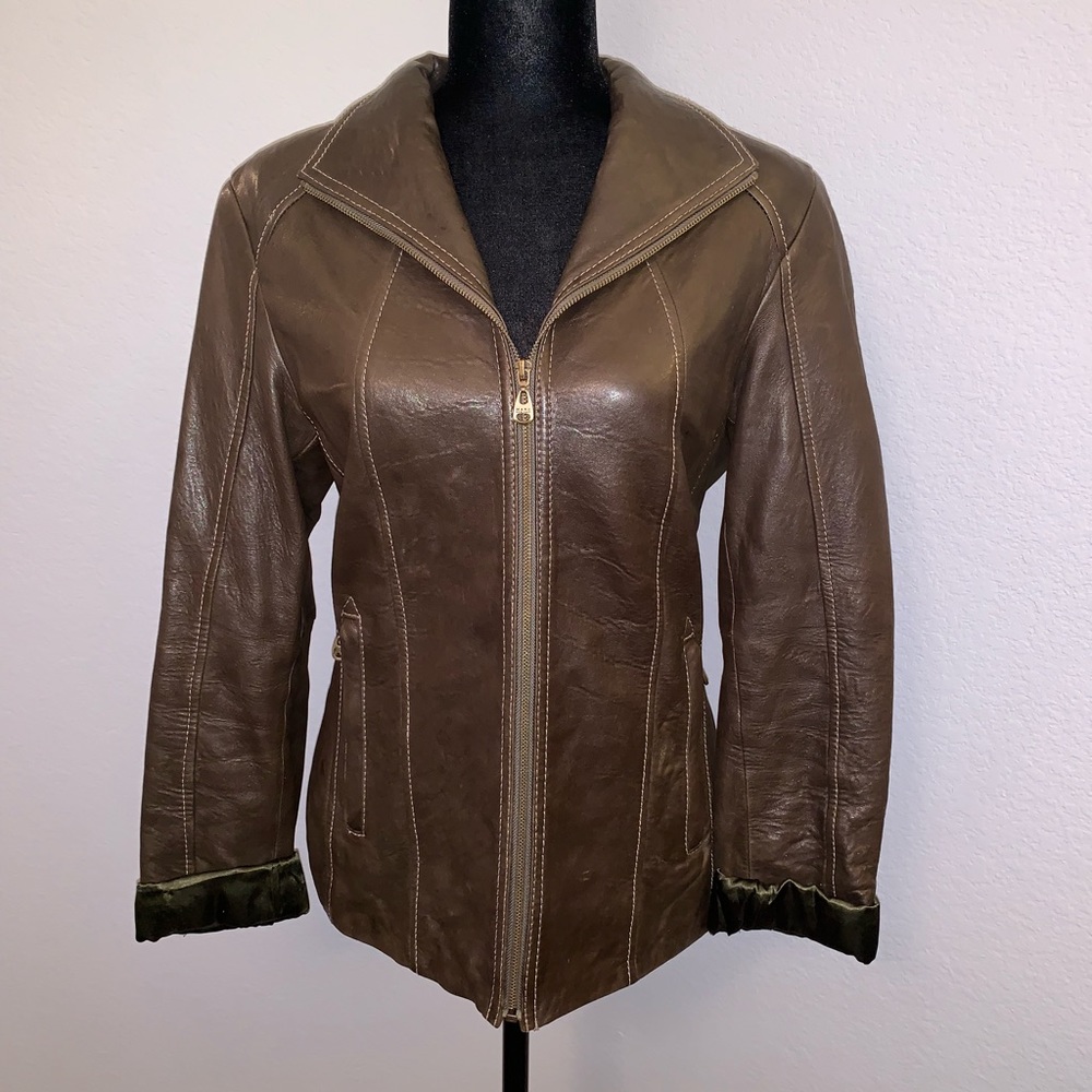 Marc New York Lambskin Leather Jacket